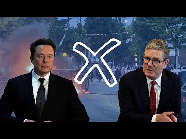 Elon Musk and Keir Starmer in online battle as riots grip UK