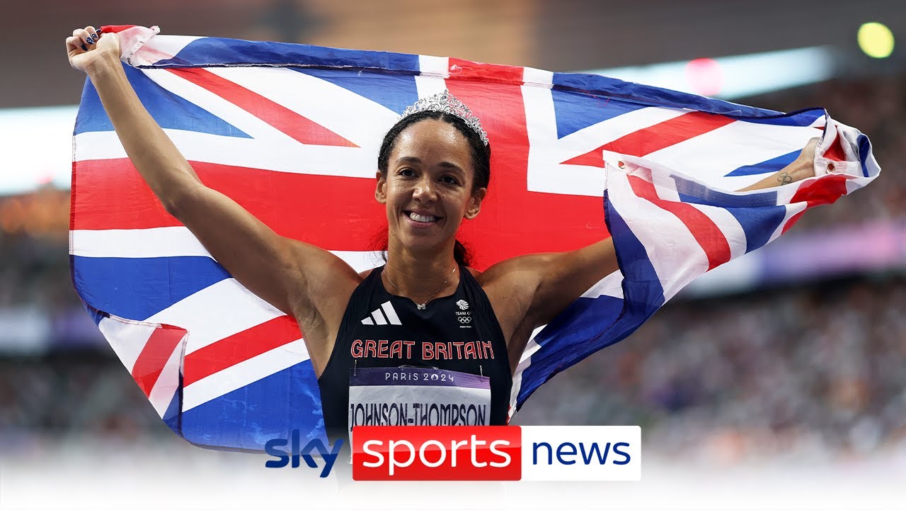 Great Britain’s Katarina Johnson-Thompson wins silver in the women’s Heptathlon