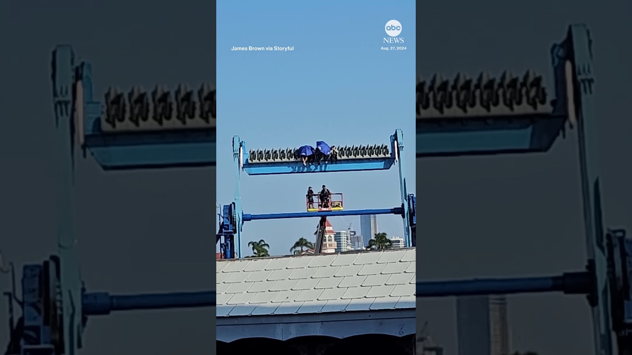 Guests rescued after being stranded on Vortex ride at Sea World in Australia