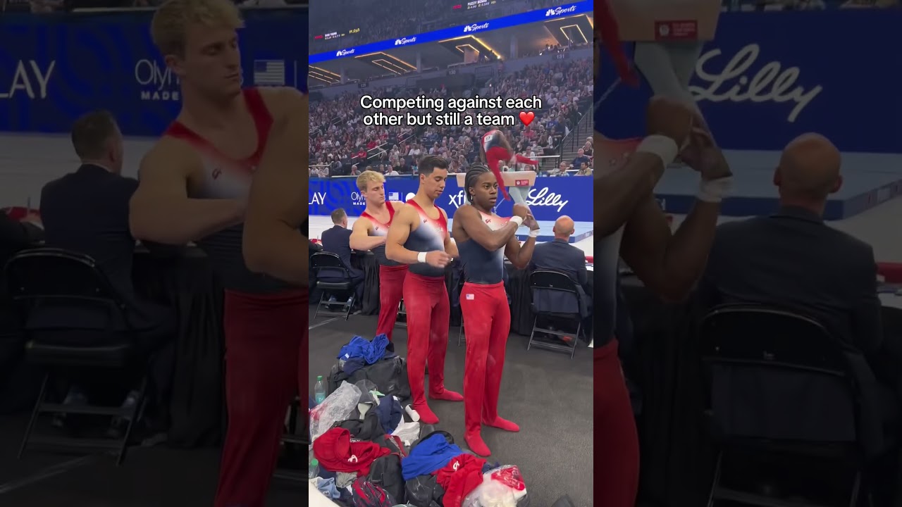 Gymnastics is a team sport 🥹🇺🇸 #olympics #olympicsport #gymnastics #gymnast #sports #gym #sport