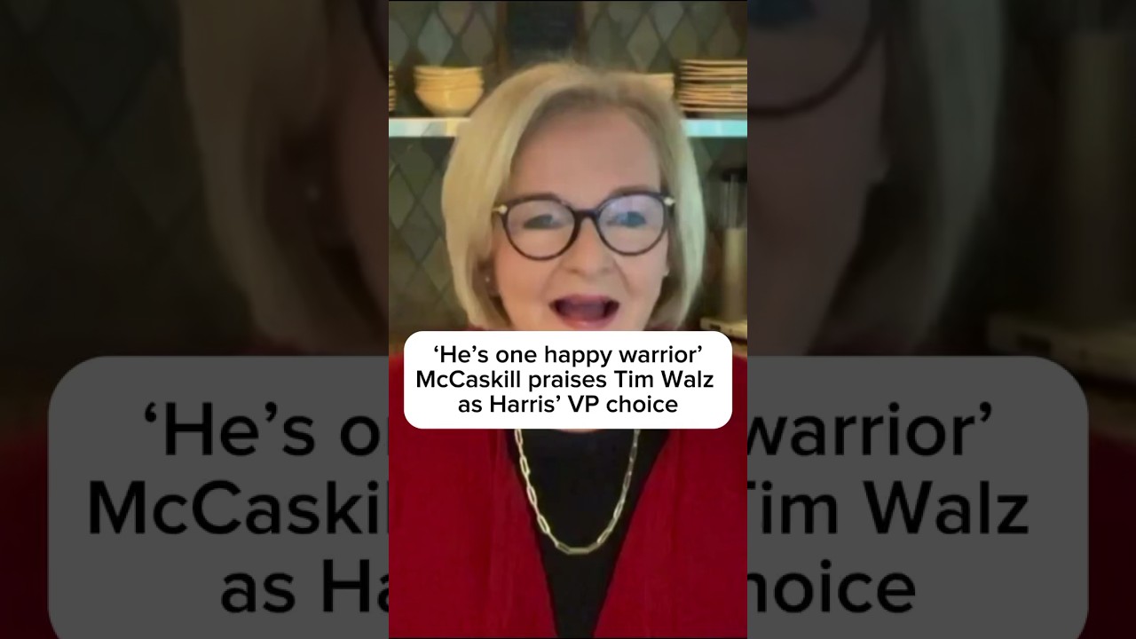 ‘He’s one happy warrior’ McCaskill praises Tim Walz as Harris’ VP choice