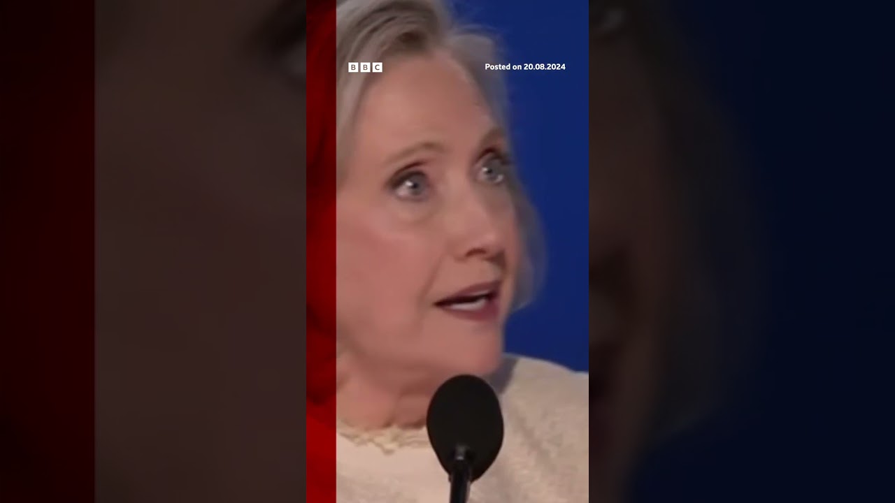 Hillary Clinton tells crowd ‘I wish my mother and Kamala’s mother could see us now’ #DNC #BBCNews