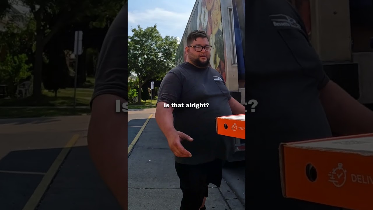 I gave out pizza to hard workers 🥺❤️