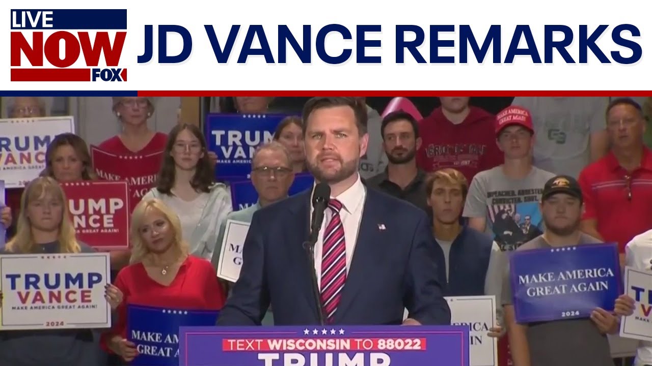 JD Vance holds rally in battleground Wisconsin with 68 days until election | LiveNOW from FOX