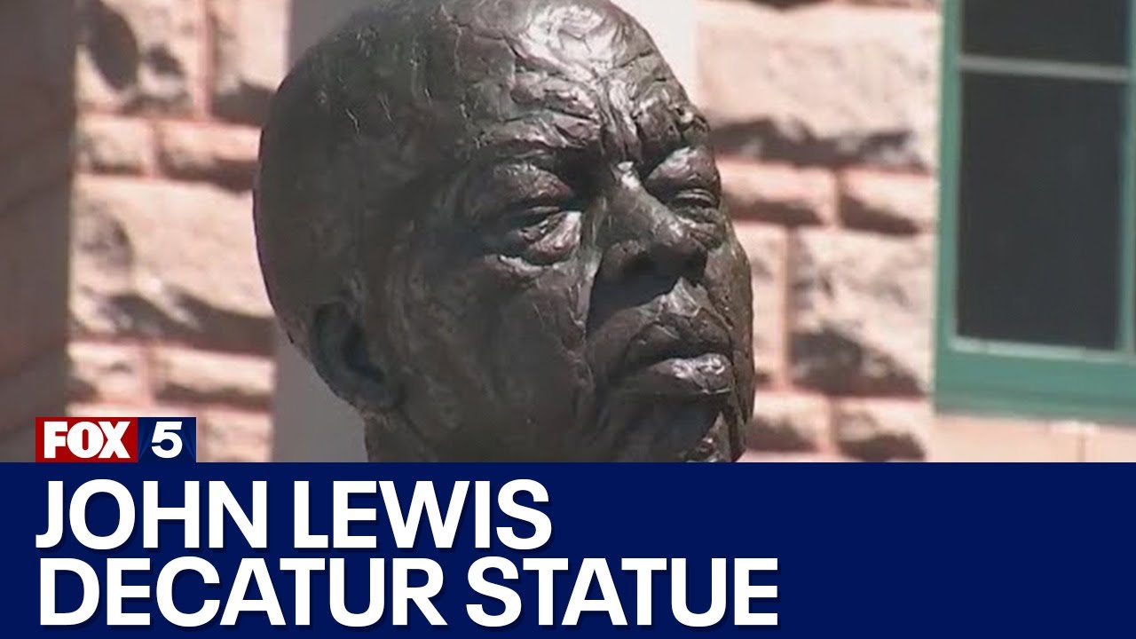 John Lewis monument replaces Confederate statue in Decatur | FOX 5 News