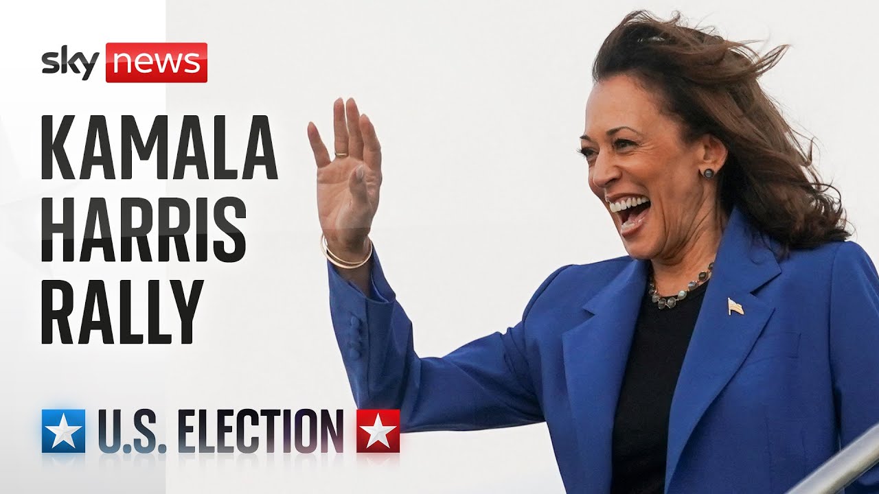 Kamala Harris and Tim Walz hold a campaign rally in Wisconsin