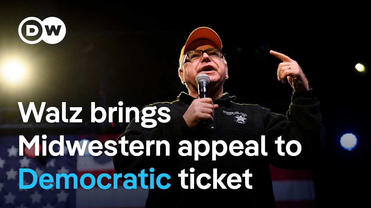 Kamala Harris picks Minnesota governor Tim Walz as running mate for US 2024 election |  DW News