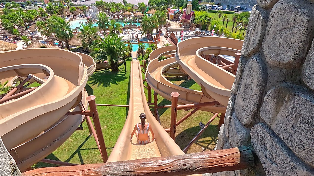 Kamikaze Water Slide 💦 at Aquafollie Caorle Venezia 🇮🇹