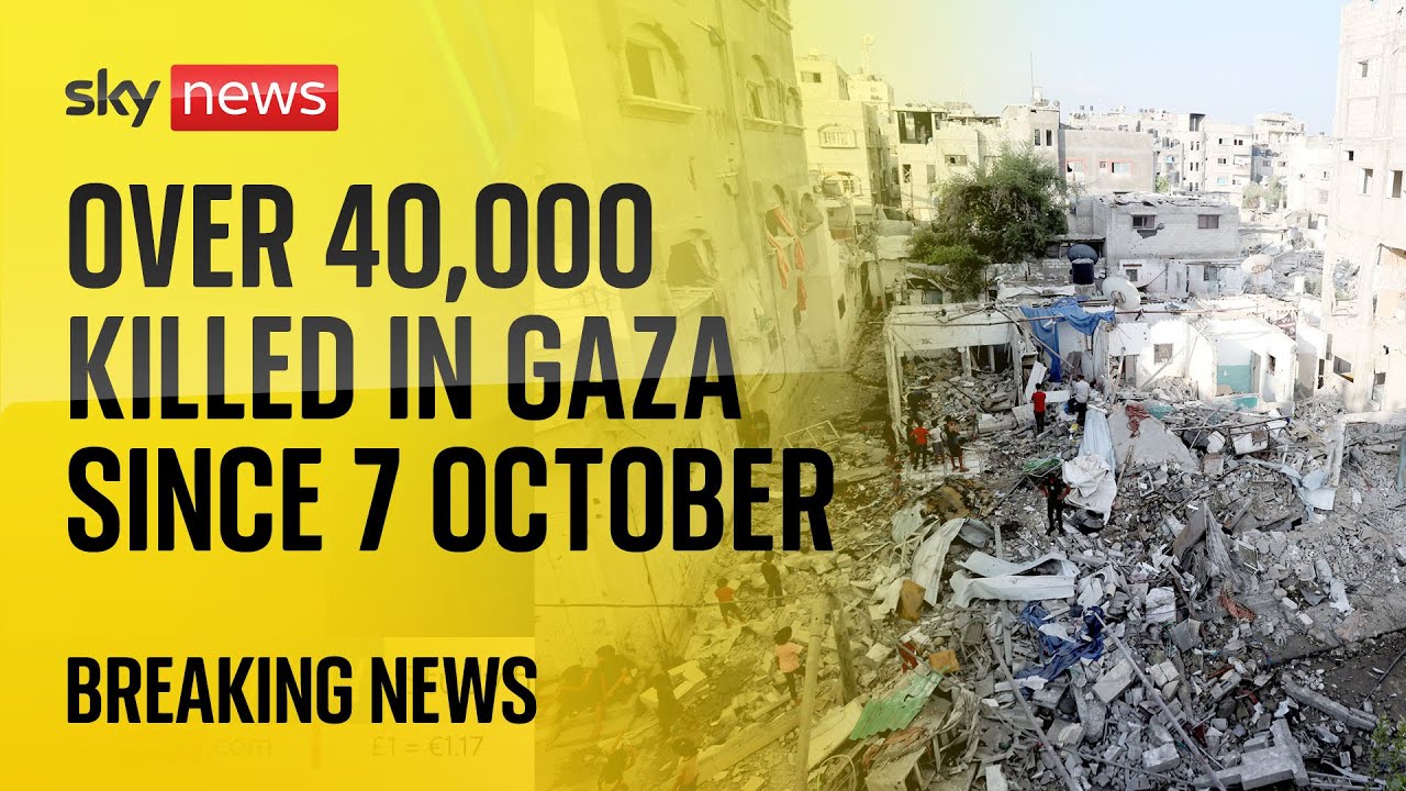 More than 40,000 Palestinians killed in Gaza since conflict began as ceasefire talks resume