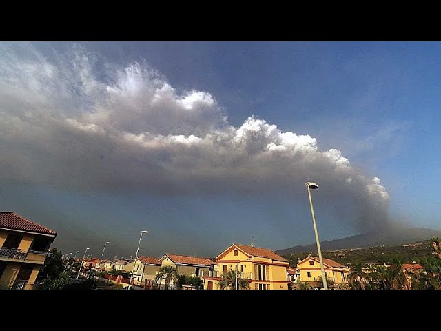 Mount Etna volcanic eruption disrupts flights at Catania international airport