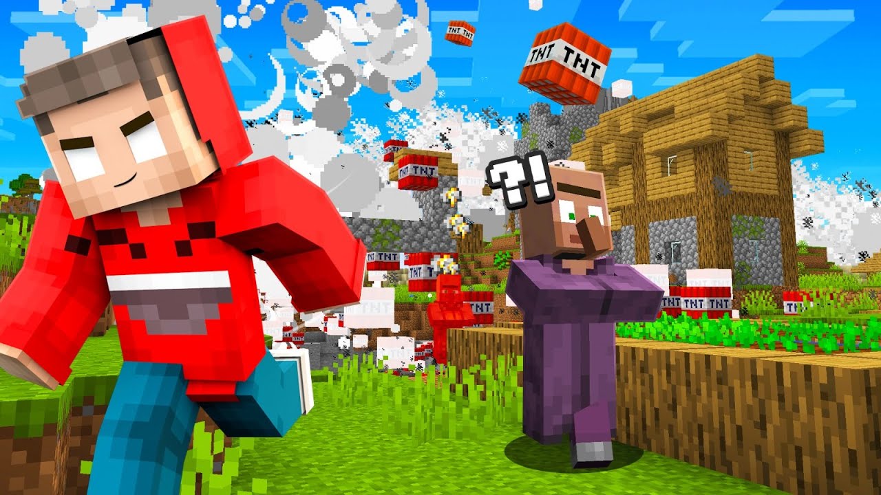 My Minecraft World Got BLOWN UP… (Doodle Town)