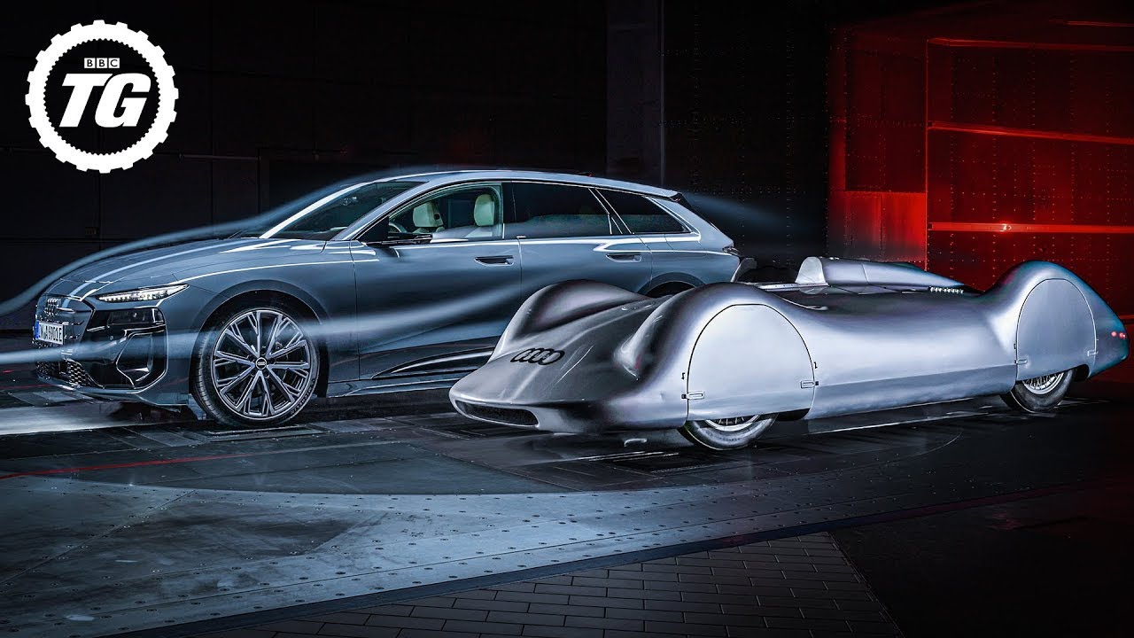 New Audi A6 e-tron vs 250mph Streamliner… In A Wind Tunnel!