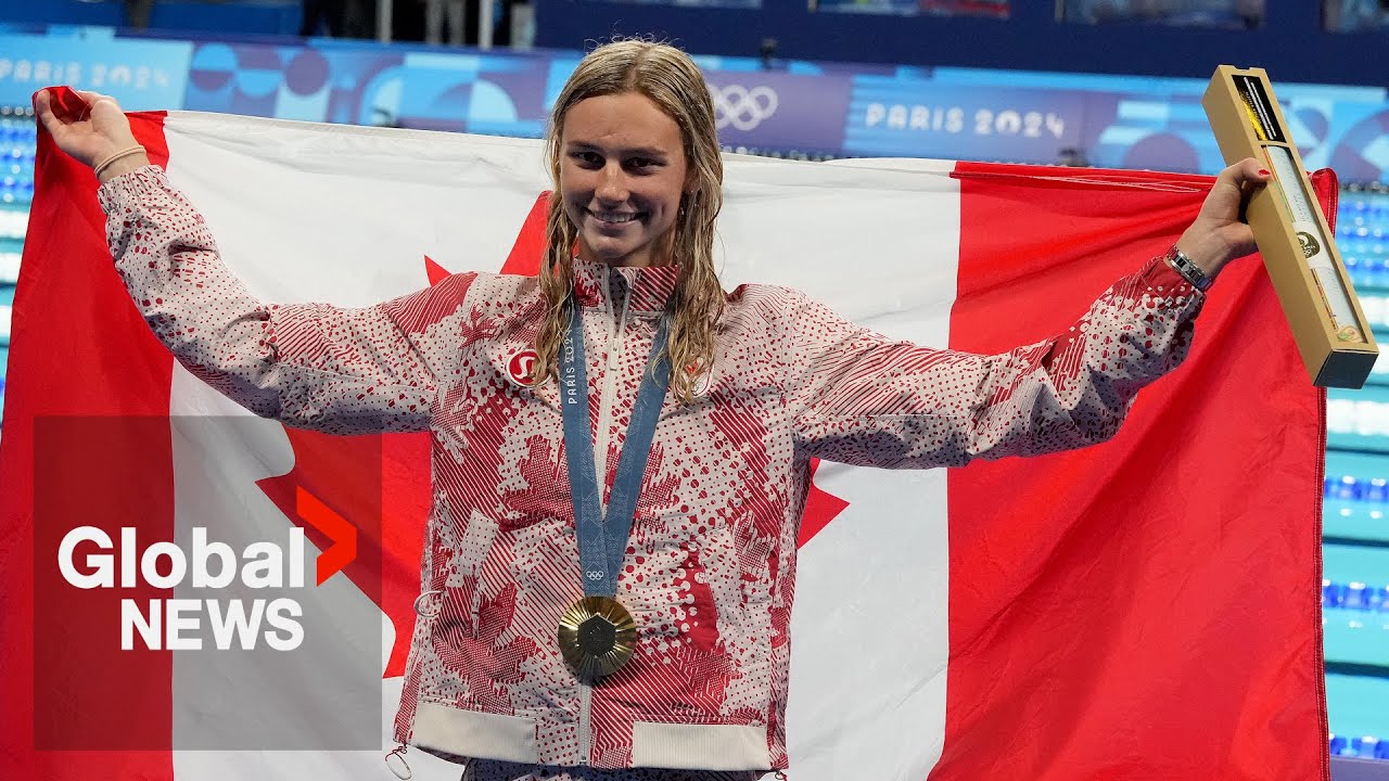 Olympics 2024: Summer McIntosh sets record with gold-medal win in pool