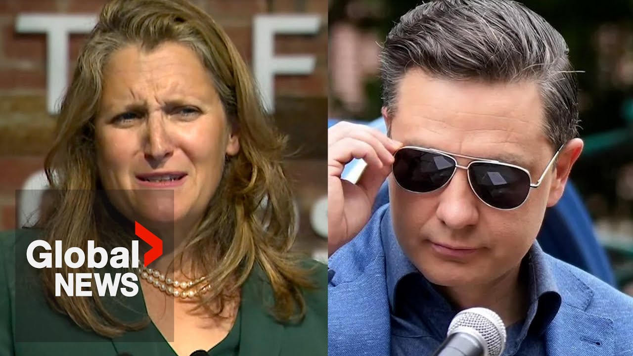 “Pathetic” that Conservatives are worried about “good economic news” for Canadians, Freeland says