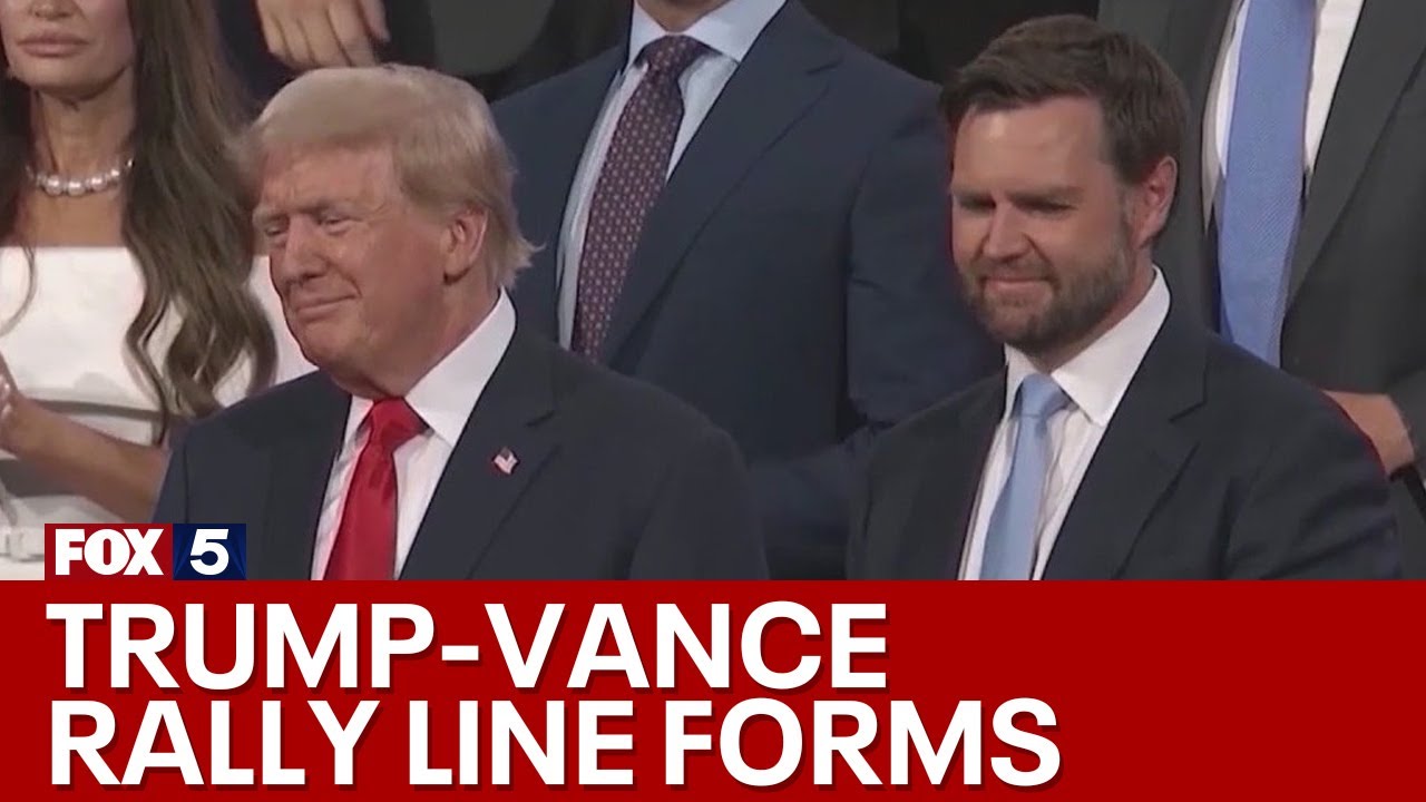 People already lining up for Trump-Vance rally | FOX 5 News