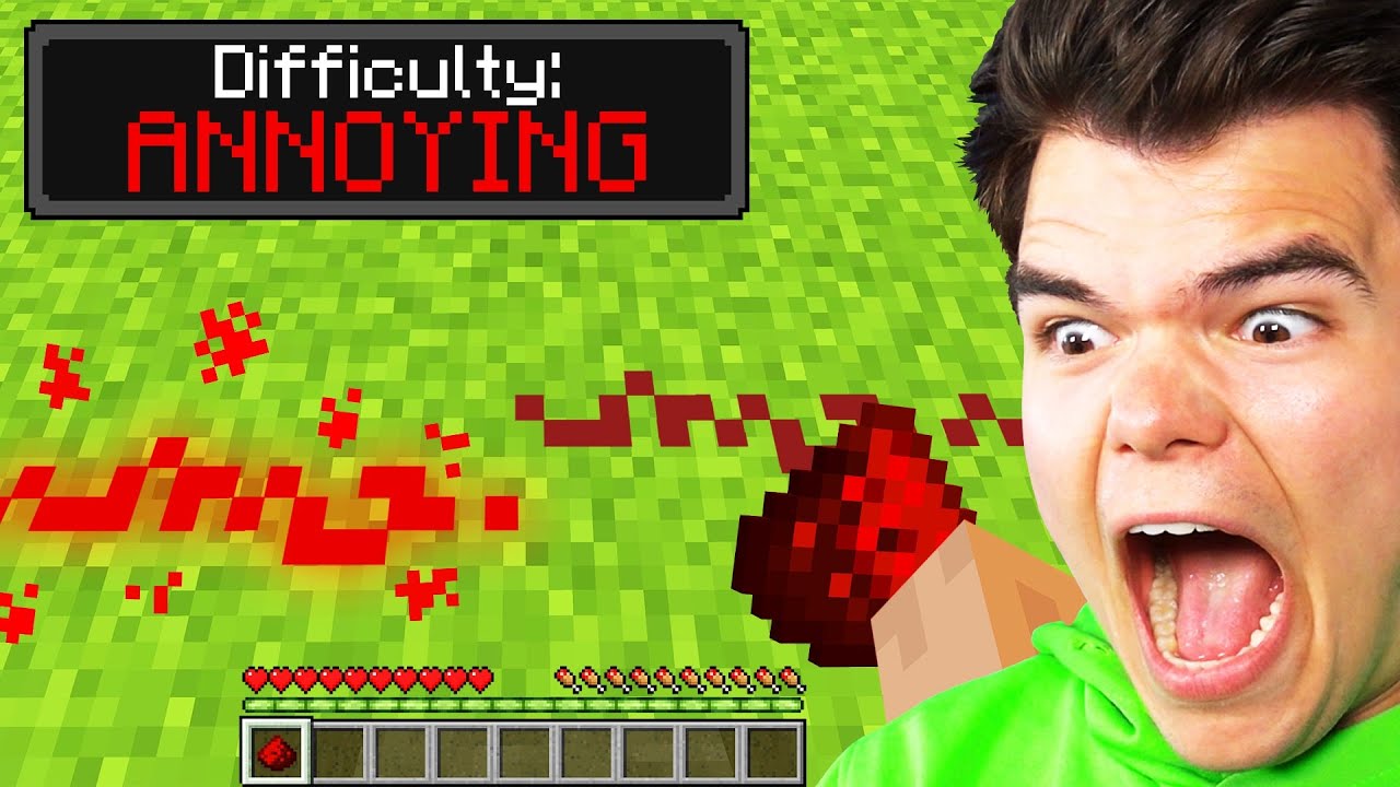 Playing Minecraft on ANNOYING Difficulty…