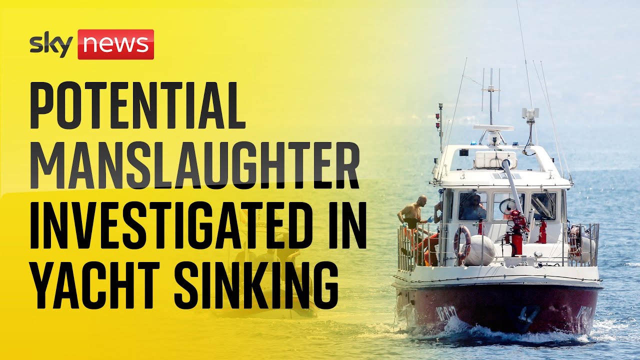 Potential manslaughter being investigated in superyacht sinking, says Italian prosecutor
