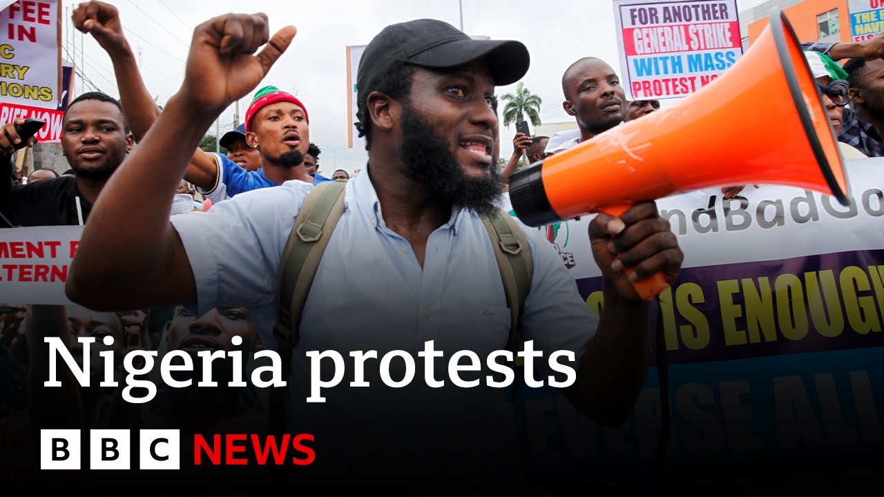 Protests in Nigeria over economic hardship | BBC News
