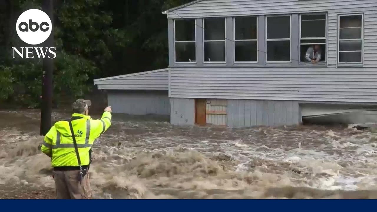 Severe storms cause flooding in Northeast, need for urgent water rescues