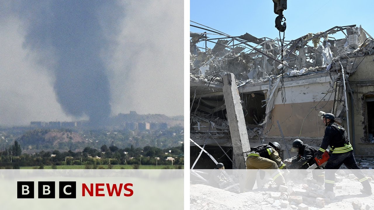 Six killed in ‘most massive’ Russian air attack, Ukraine says | BBC News