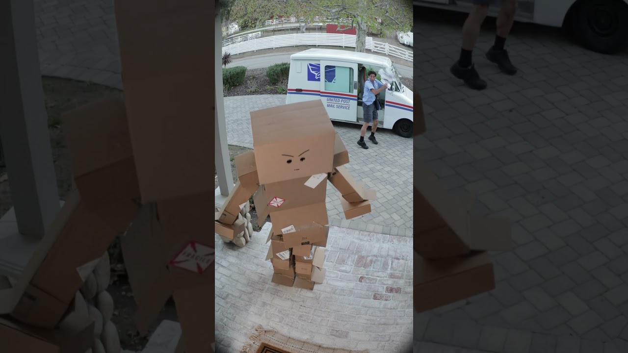 the mailman didn’t know he was on camera