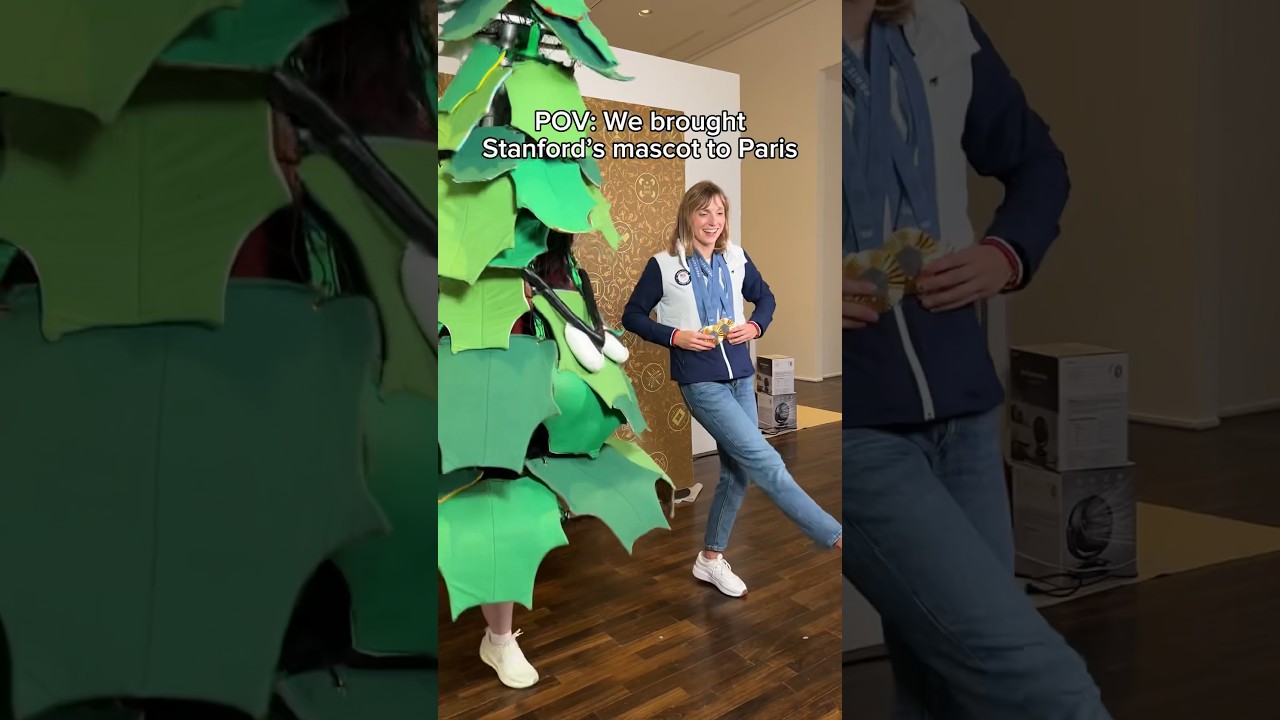 The Stanford Tree made it to Paris 😂 #paris2024 #stanford #olympics #paris #olympics2024 #sports