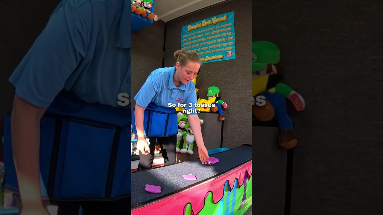 They tried to beat THIS carnival game 🥺❤️