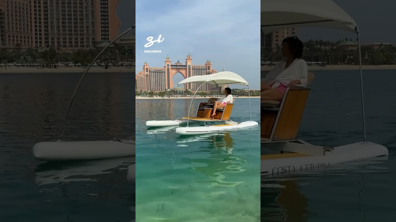 This blows the usual pedalos out of the water! 🌊 #sea #vehicle #boat