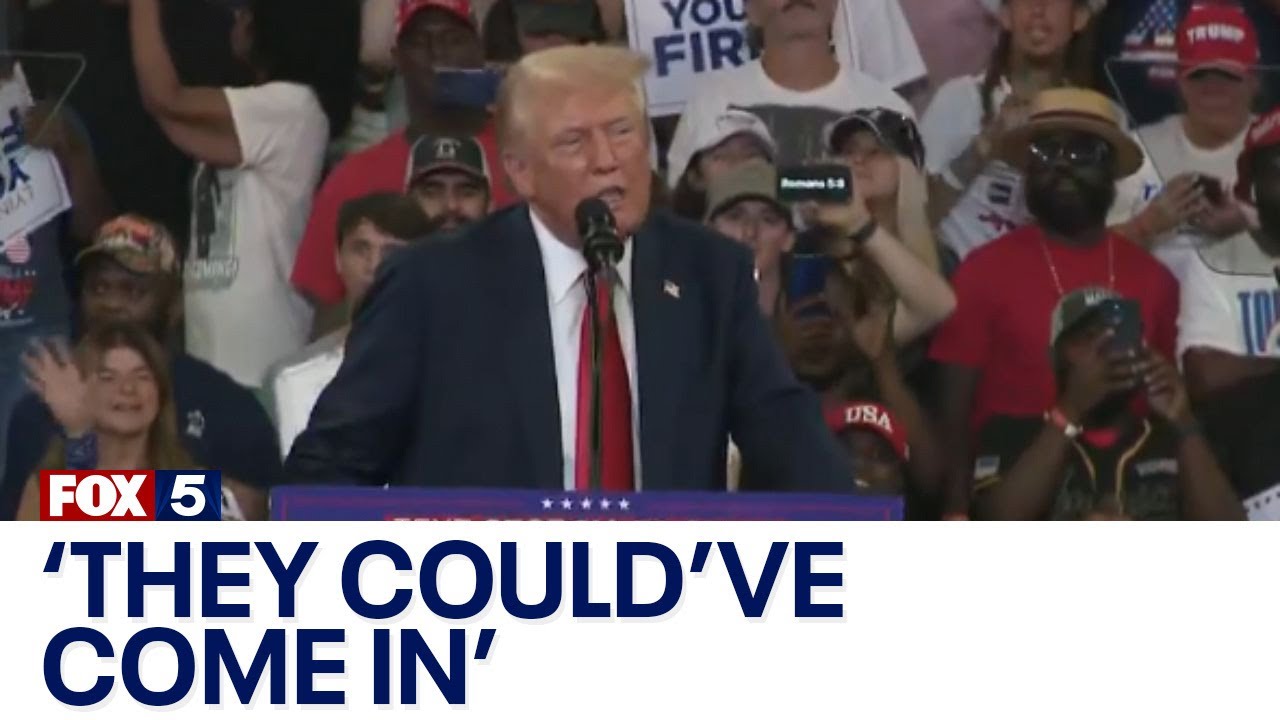 Trump says GSU turned supporters away from rally | FOX 5 News