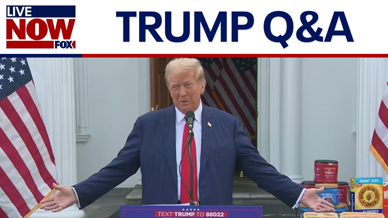 Trump takes extended Q&A from reporters after news conference at Bedminster | LiveNOW FOX