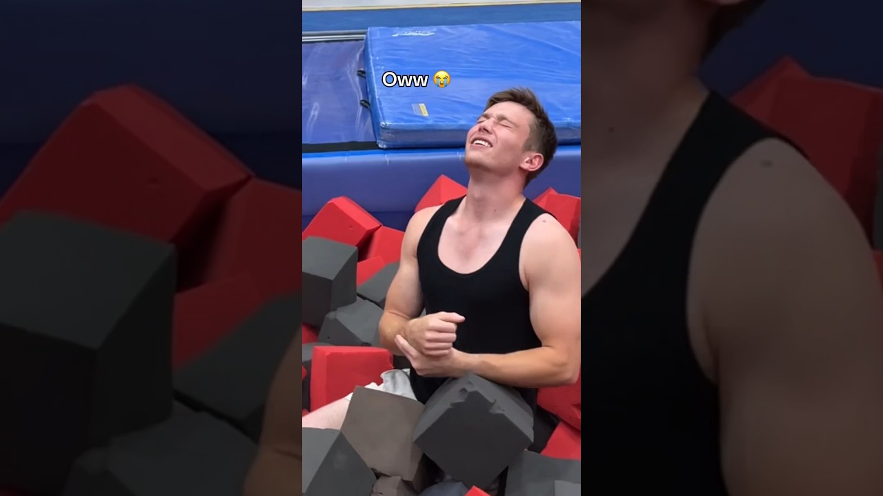 Trying a STANDING layout full 🤯 #gymnastics #gymnast #olympics #sports #fail #fails #tumbling #flip