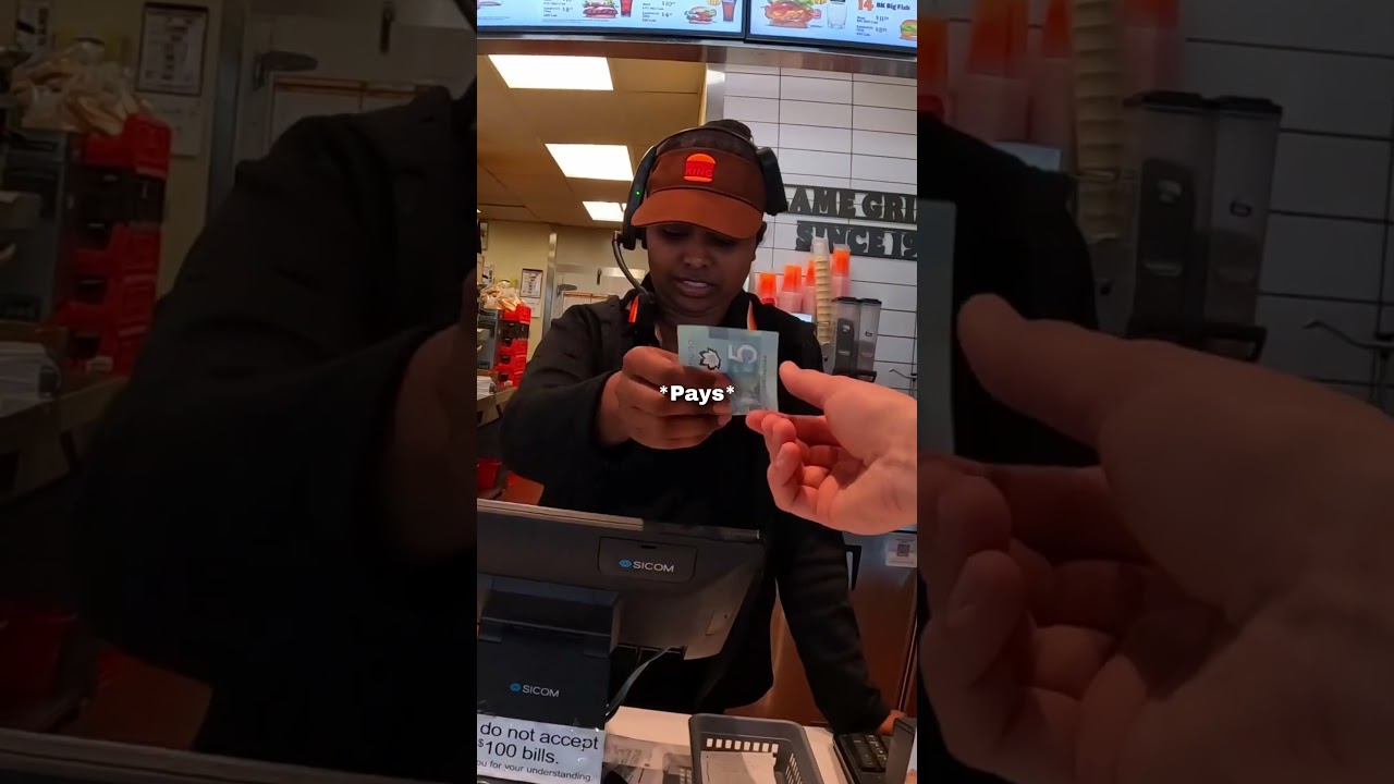 Trying to buy a burger with 1,000 pickles 🥺❤️