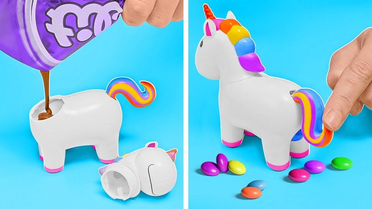 UNICORN CANDY GADGET & SWEETS HACKS YOU’LL LOVE! 🦄🍬