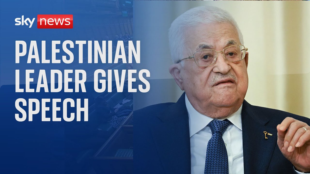 Watch live: Palestinian leader delivers speech on the situation in the Middle East