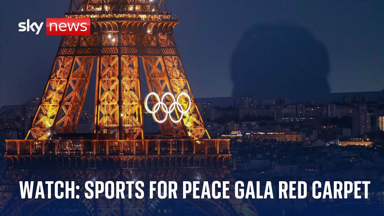 Watch live: Red carpet arrivals for the Sports for Peace Gala in Paris