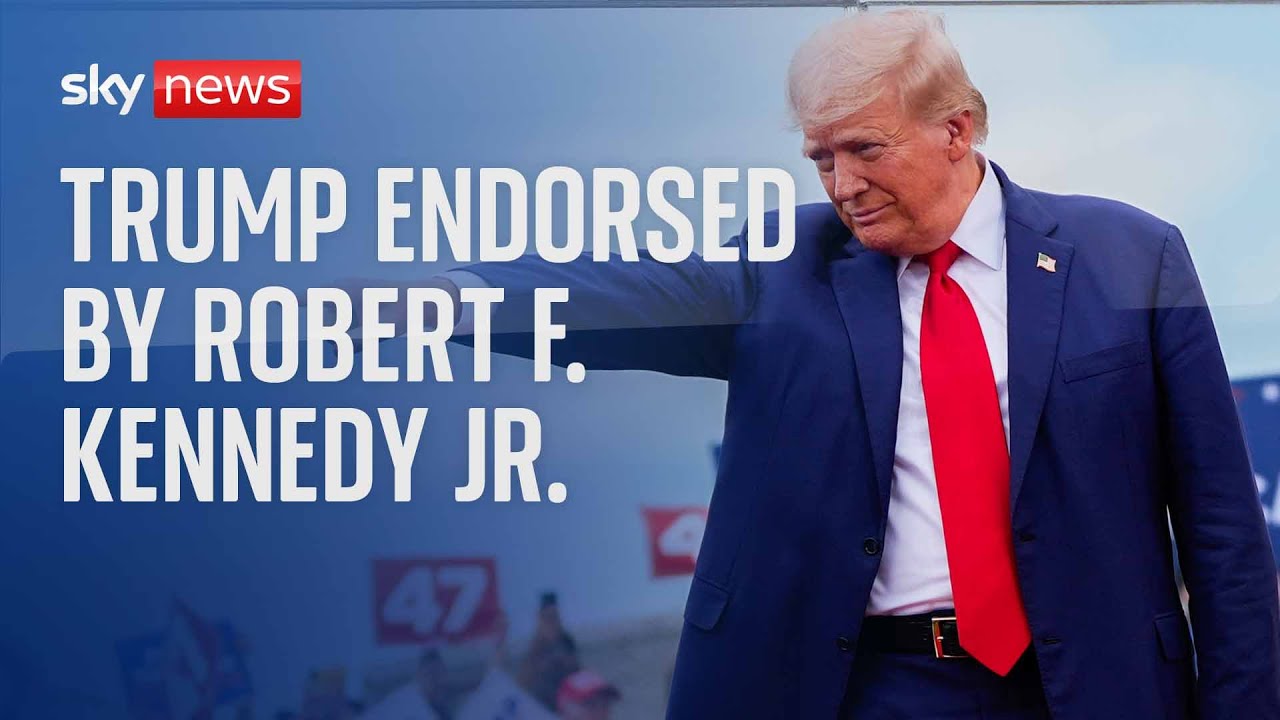 Watch live: Robert F. Kennedy Jr joins Donald Trump to endorse his presidential campaign