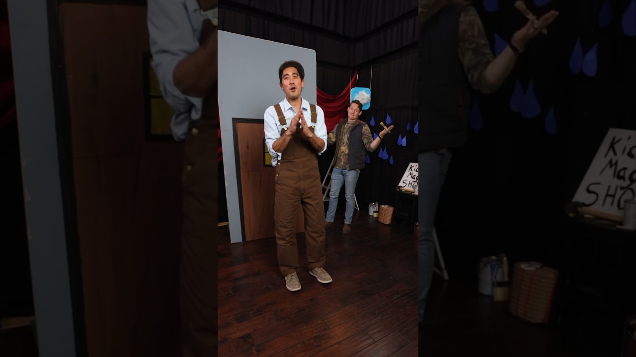 We’ll never get this set ready in time 😩🎨