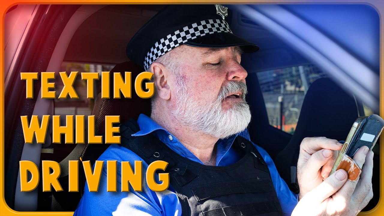 When police text and drive