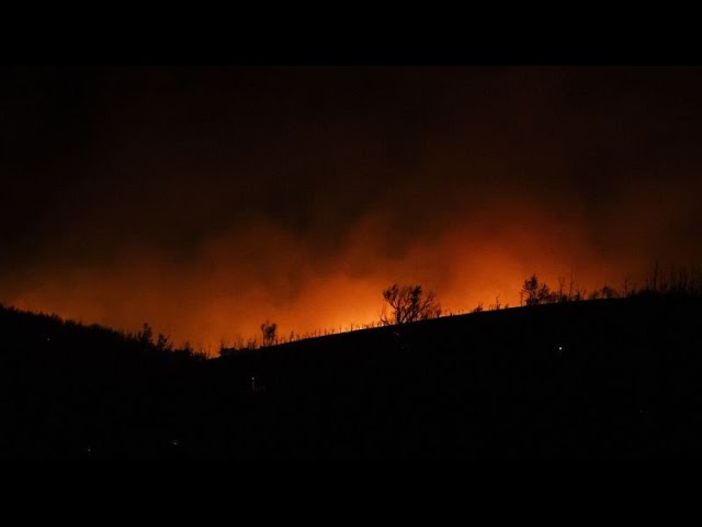 Wildfire near Athens forces evacuations, shrouding parts of the capital in its shadow