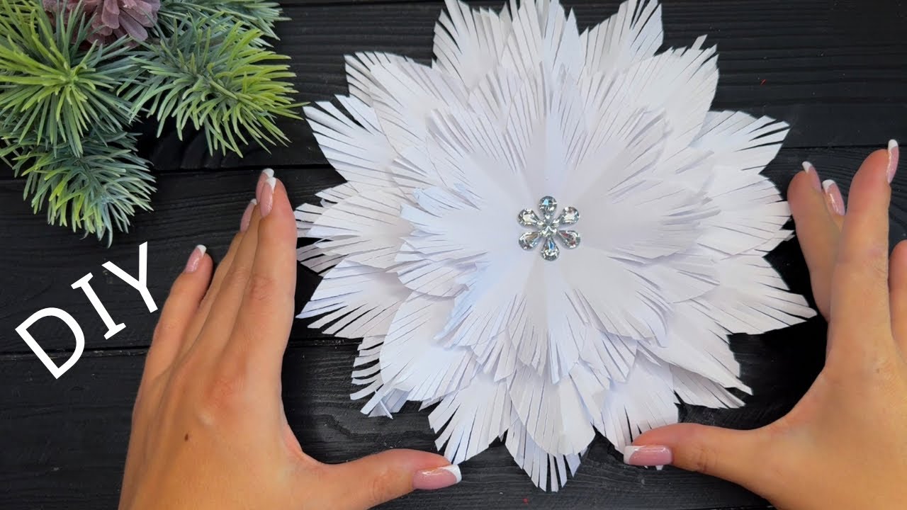 WoW! ❄️ 3D Paper Snowflakes Christmas Paper Craft Christmas Ornaments