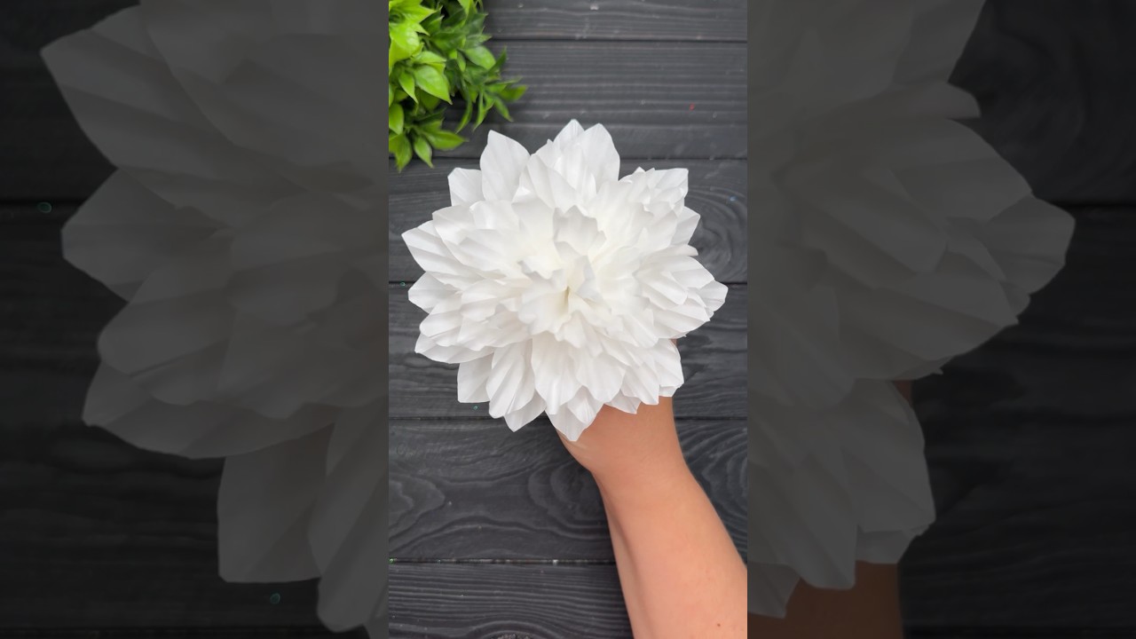 WoW! Create Gorgeous Paper Flowers with Just Cupcake Liners! #shorts