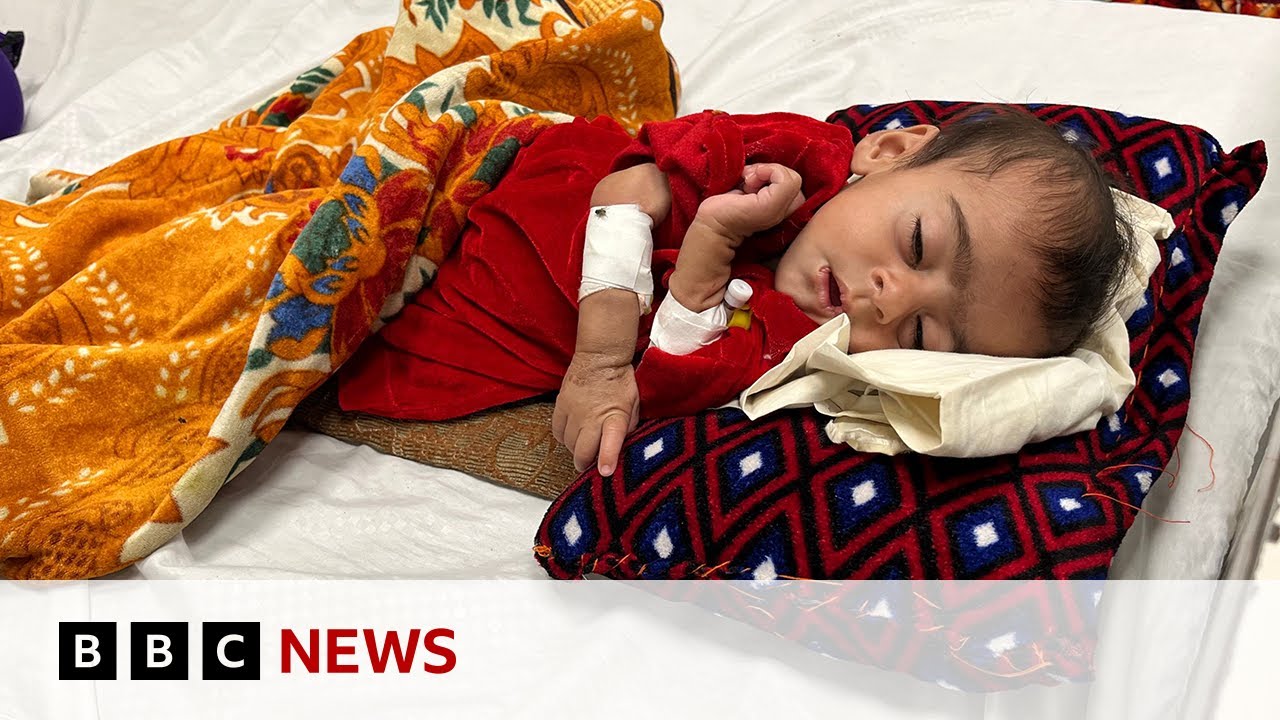 Afghanistan hospital struggling to save starving babies  | BBC News