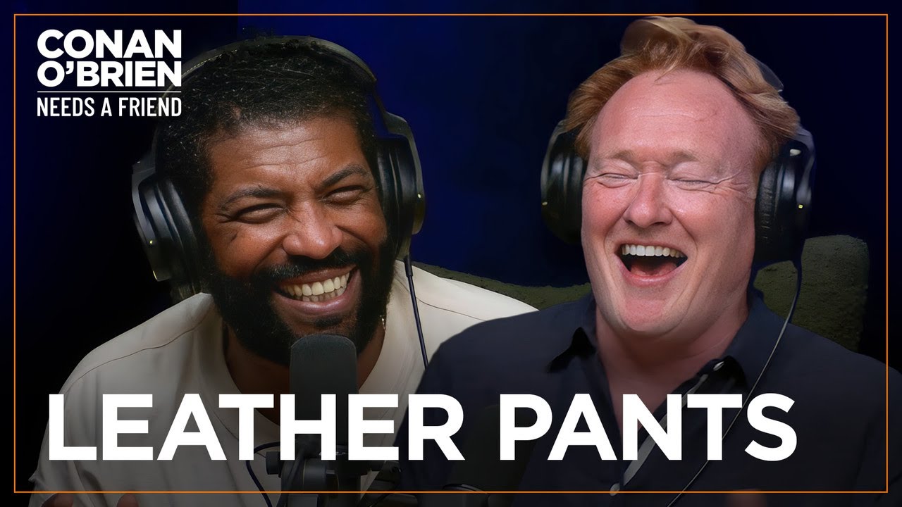 Andy Richter Gifted Conan A Pair Of Leather Pants (Feat. Deon Cole) | Conan O’Brien Needs A Friend