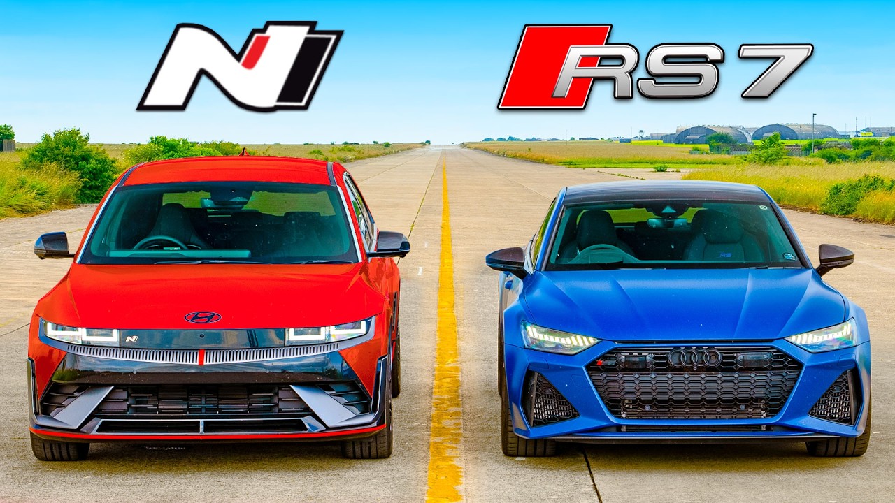 Audi RS7 Performance v IONIQ 5 N: DRAG RACE