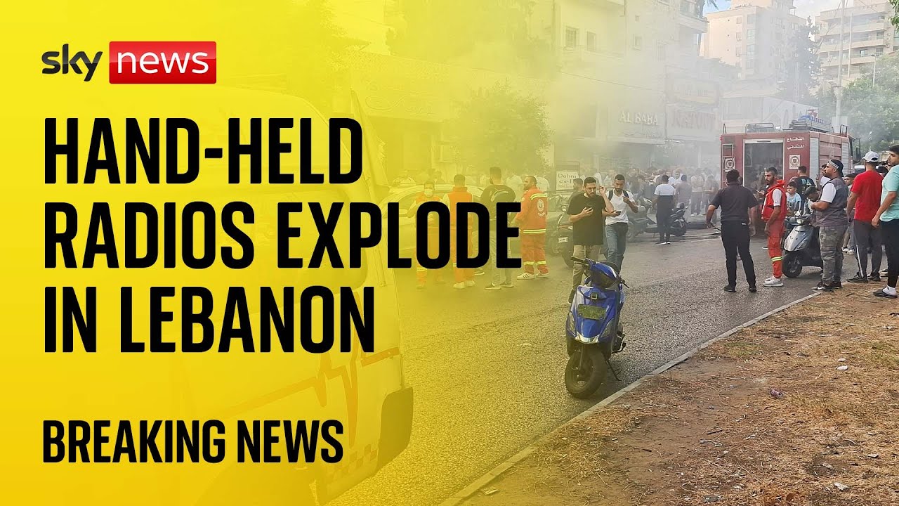 BREAKING: Blasts heard in Beirut as hand-held radios explode in Lebanon, Hezbollah say