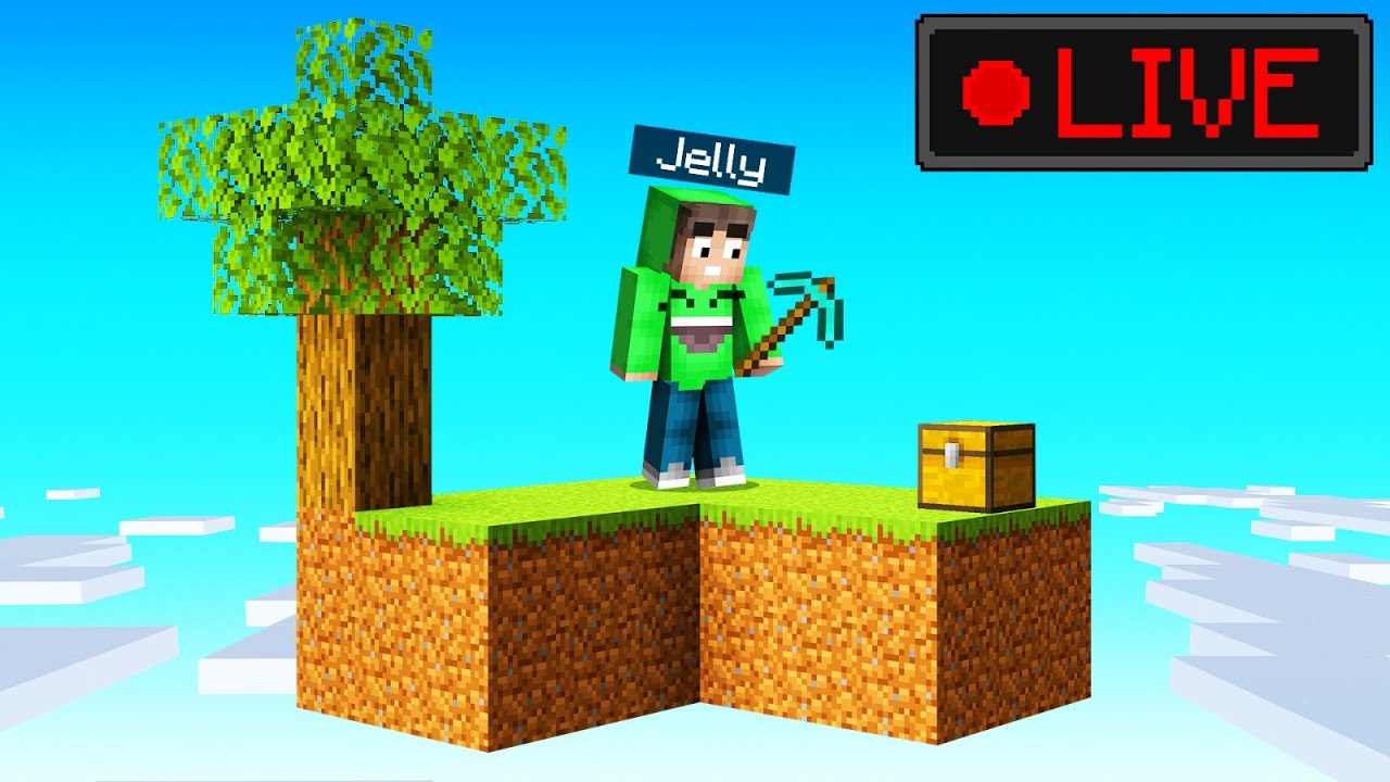 Building The ULTIMATE SKYBLOCK in Minecraft *LIVE*