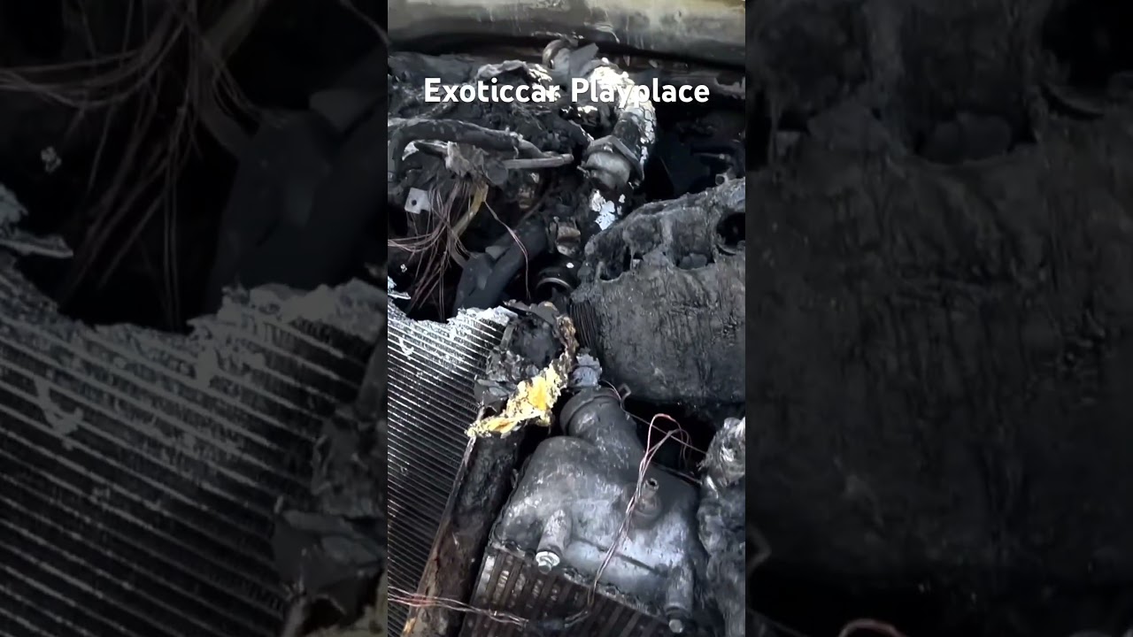 Burnt Hyundai Tucson #automobile #engines #mechanic