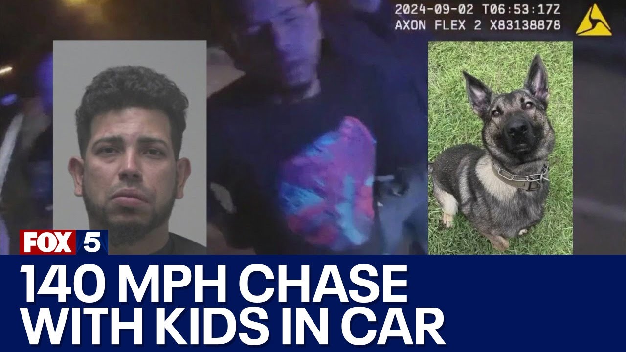 BUSTED: 140 mph, no lights, kids in the car | FOX 5 News