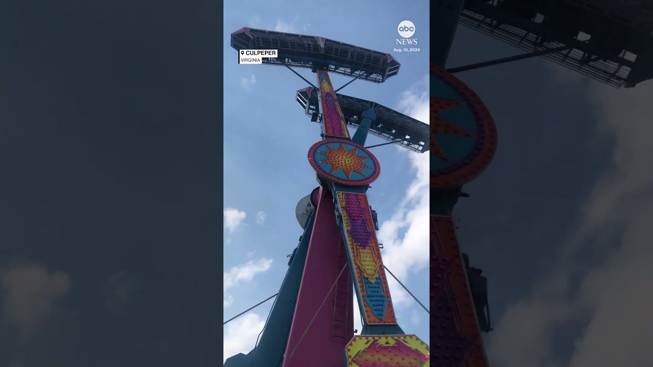 Carnival worker makes amazing save after rider drops phone