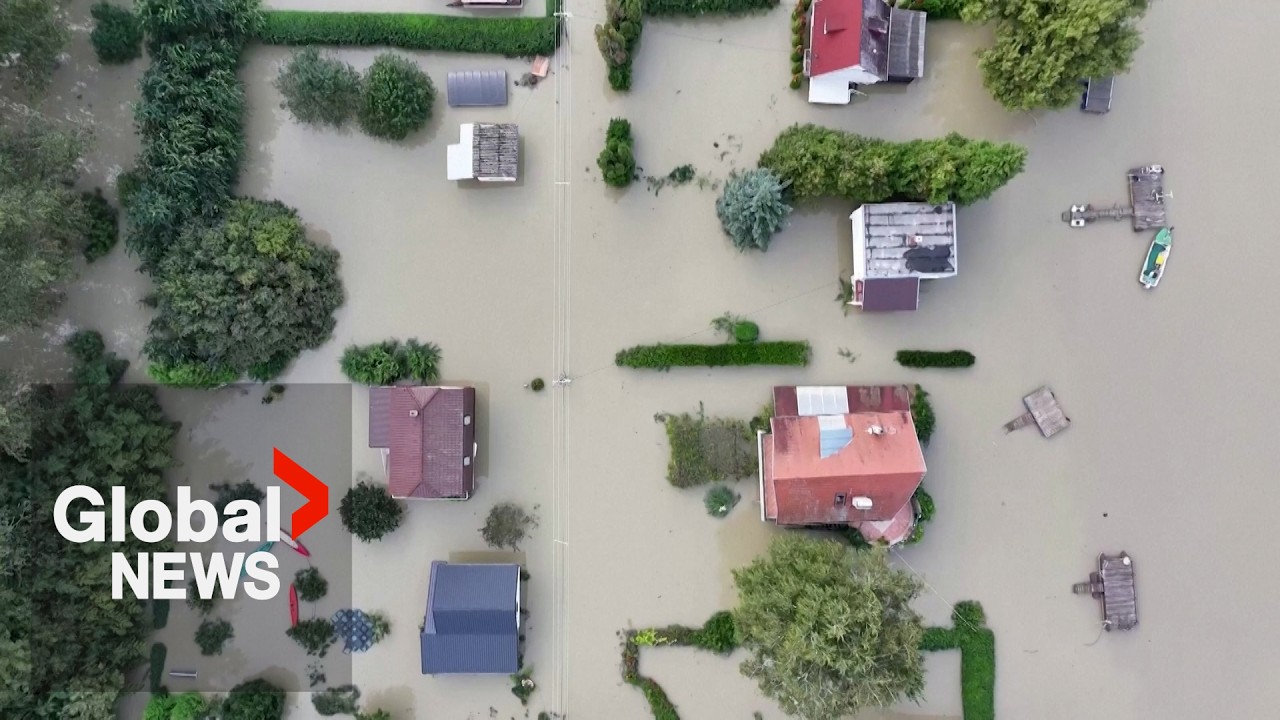 Central Europe floods: Towns under water as residents fortify riverbanks to save what’s left